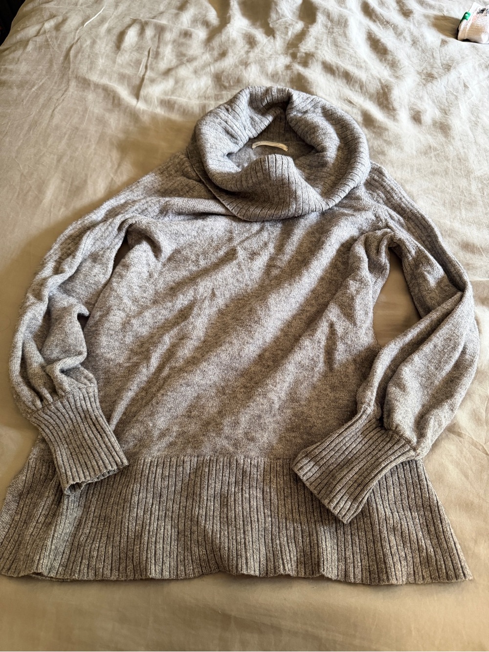 Women's Gray Turtleneck Sweater